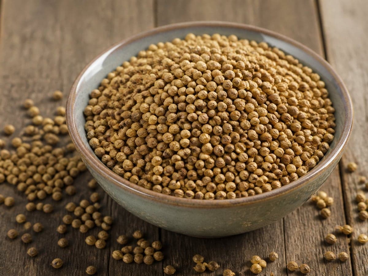 Coriander seeds prepared for bulk enquiry and dispatch